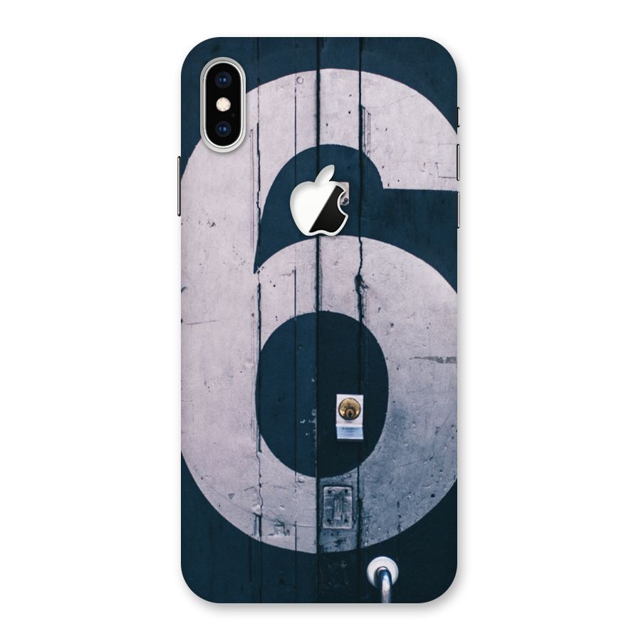 Wooden Six Back Case for iPhone XS Max Apple Cut