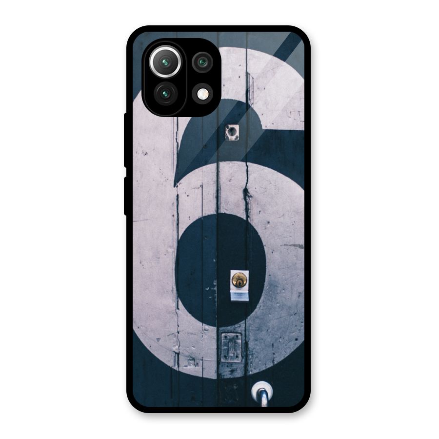 Wooden Six Glass Back Case for Mi 11 Lite