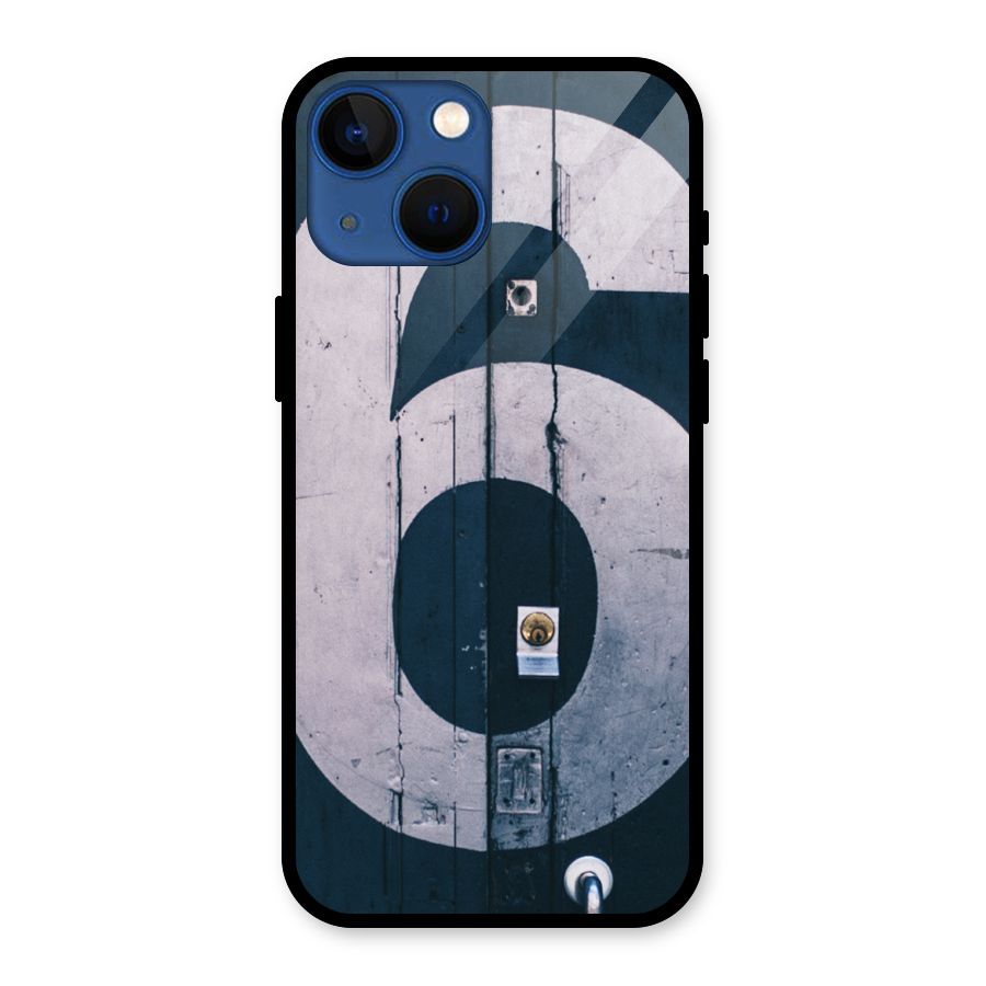 Wooden Six Glass Back Case for iPhone 13 Mini