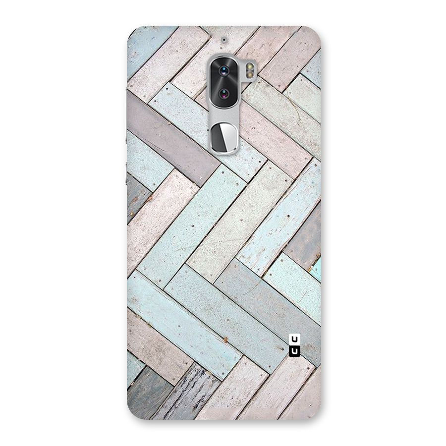 Wooden ZigZag Design Back Case for Coolpad Cool 1