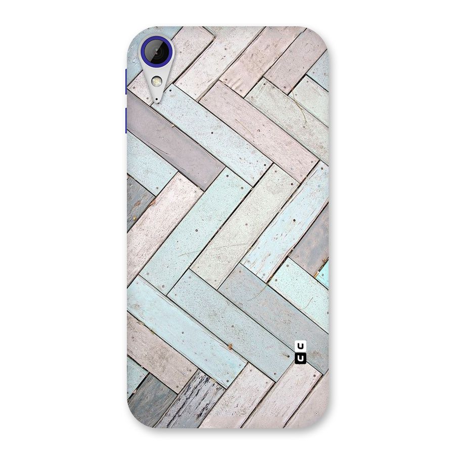 Wooden ZigZag Design Back Case for Desire 830