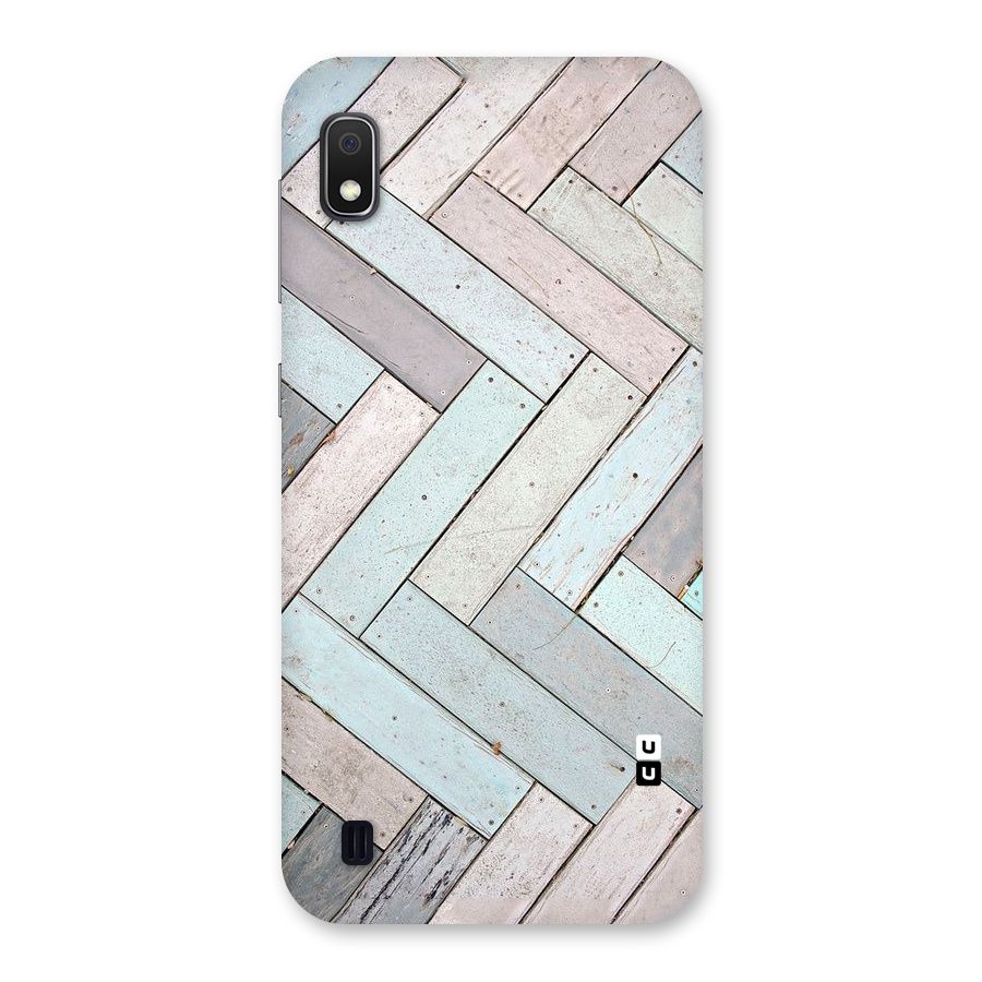 Wooden ZigZag Design Back Case for Galaxy A10