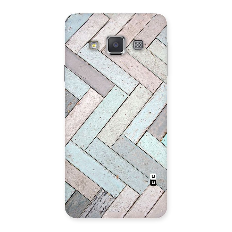 Wooden ZigZag Design Back Case for Galaxy A3