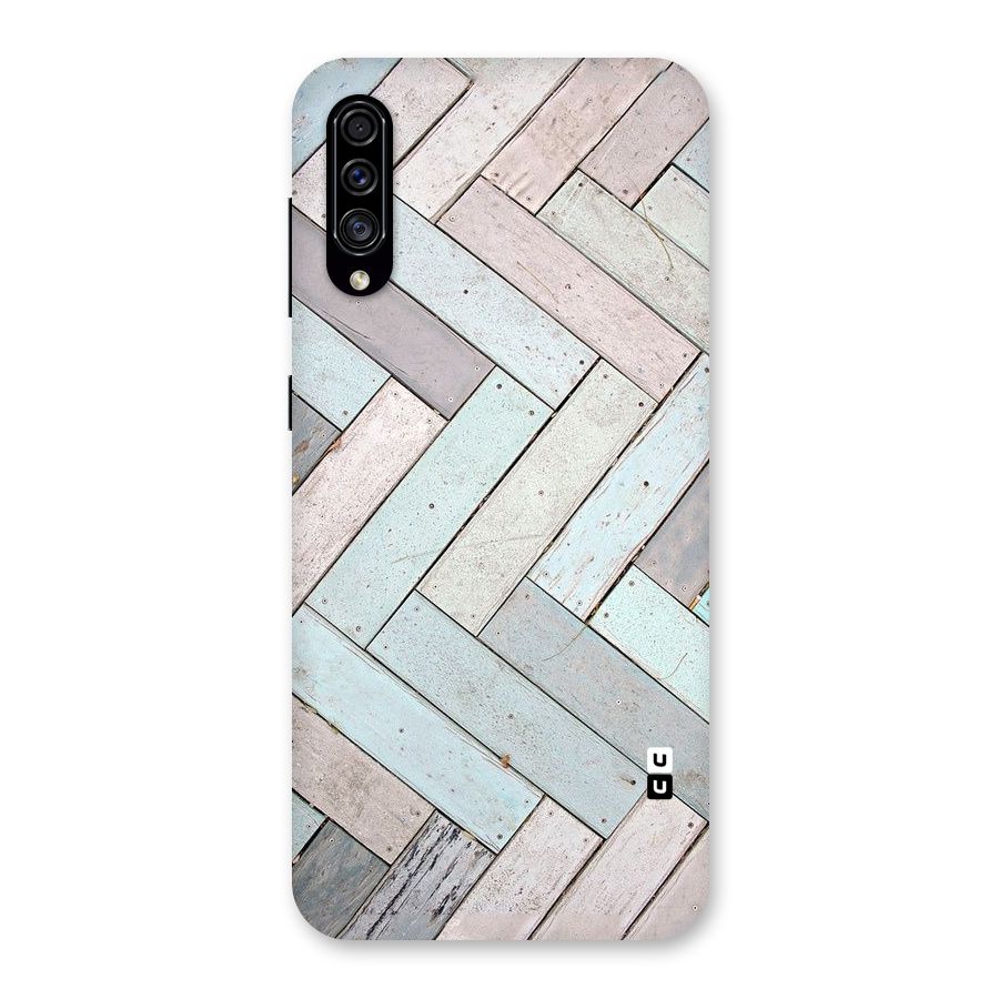 Wooden ZigZag Design Back Case for Galaxy A30s