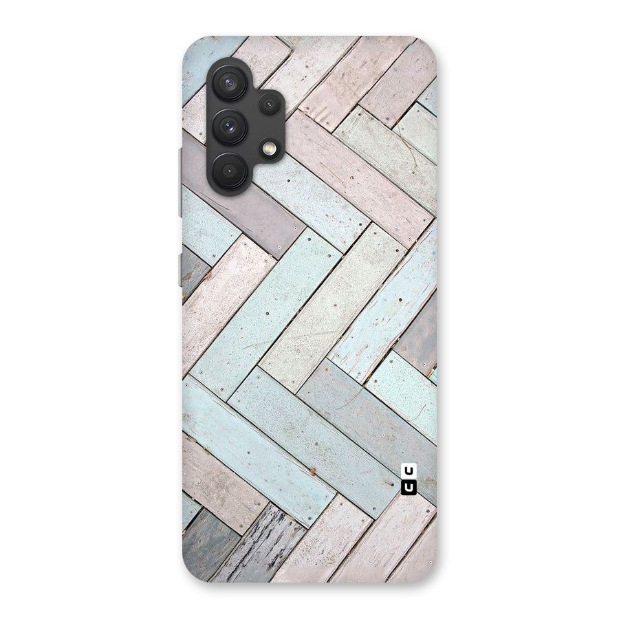 Wooden ZigZag Design Back Case for Galaxy A32