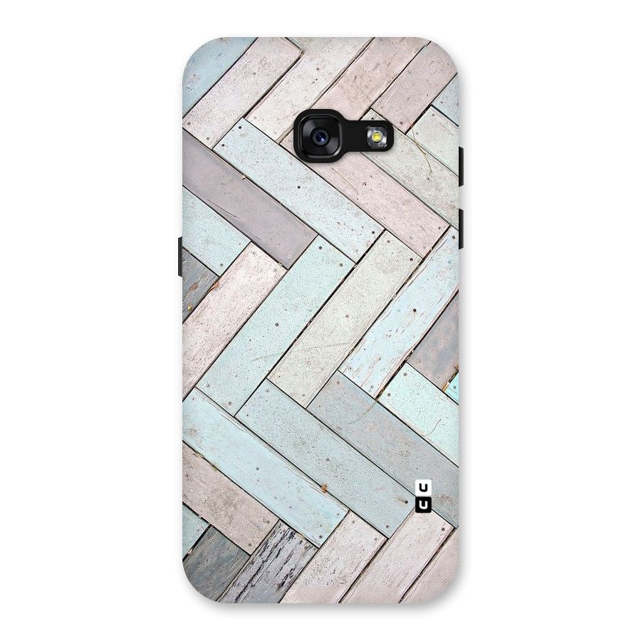 Wooden ZigZag Design Back Case for Galaxy A3 (2017)