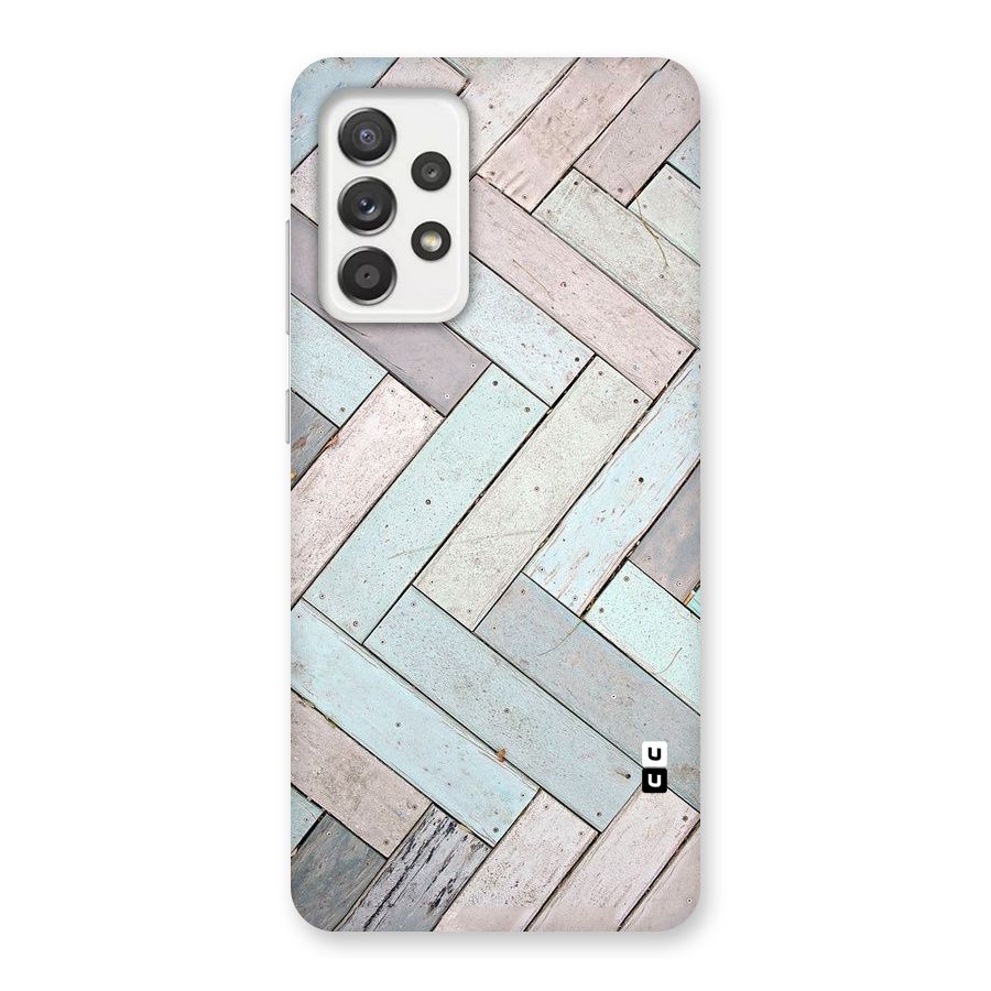 Wooden ZigZag Design Back Case for Galaxy A52