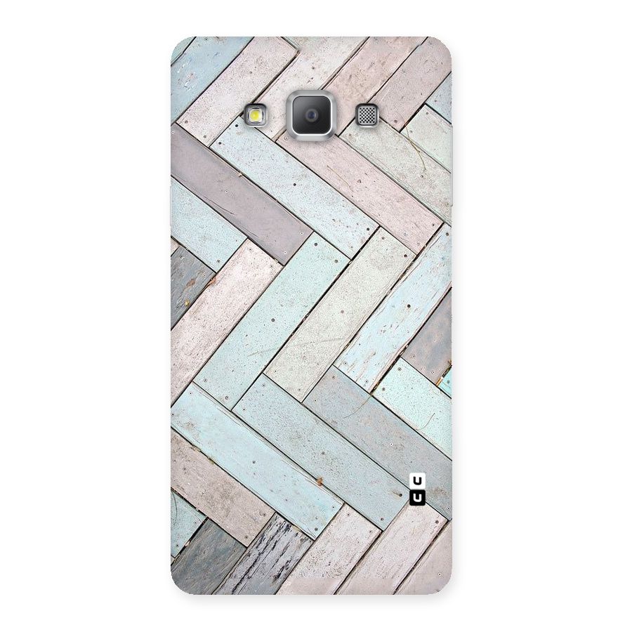 Wooden ZigZag Design Back Case for Galaxy A7