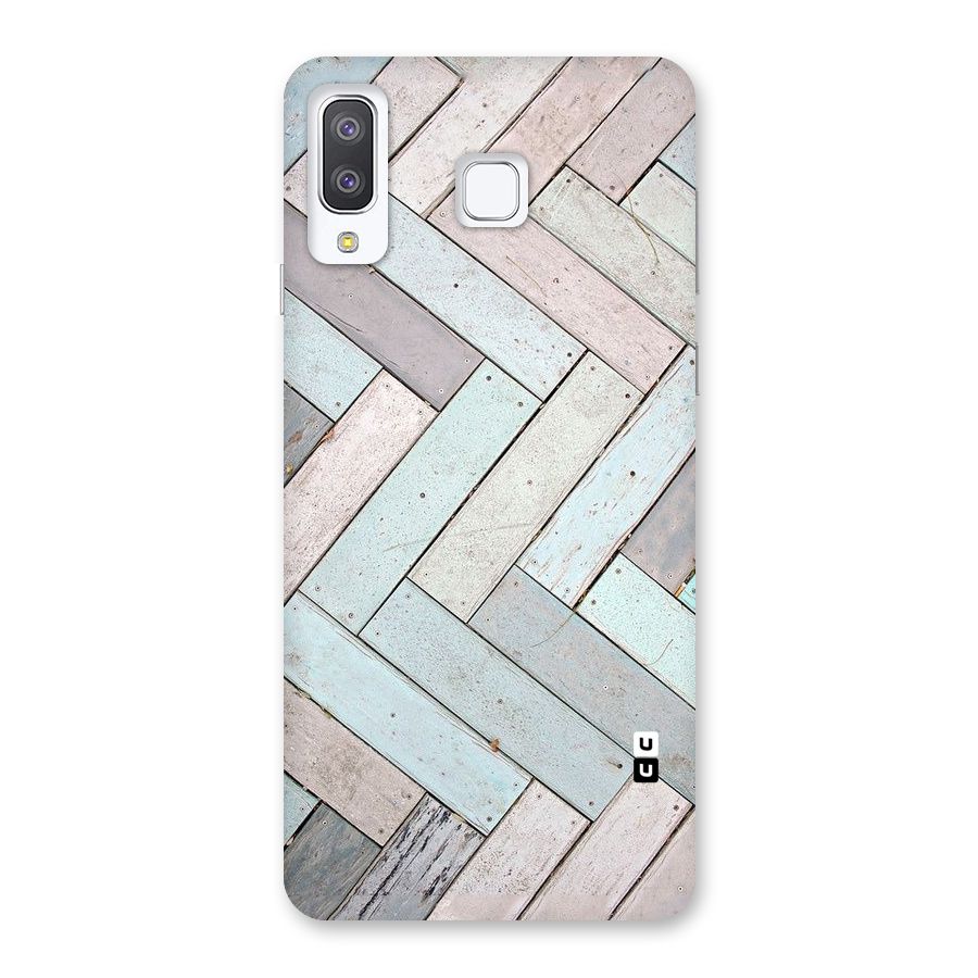 Wooden ZigZag Design Back Case for Galaxy A8 Star