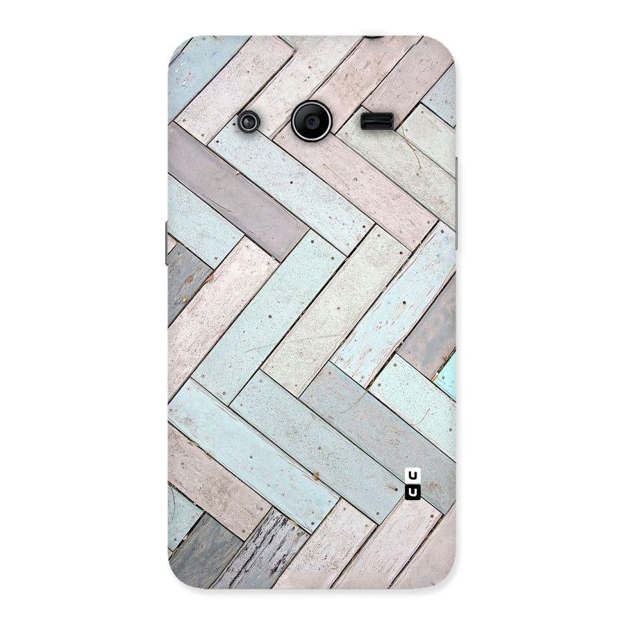 Wooden ZigZag Design Back Case for Galaxy Core 2