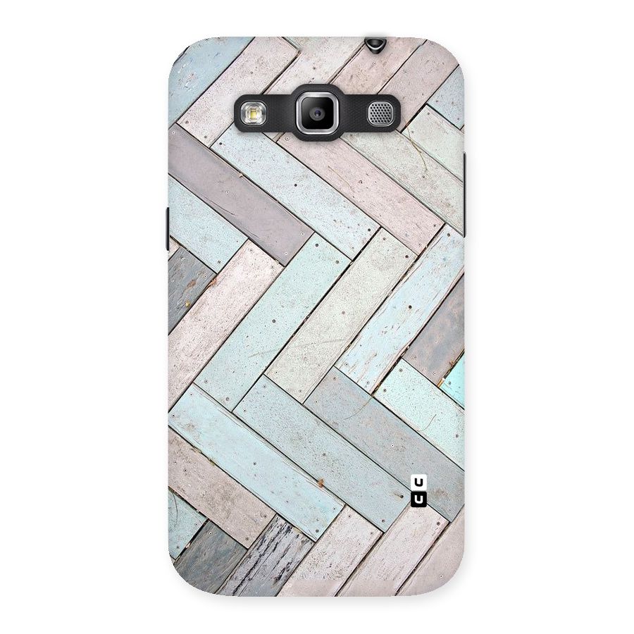 Wooden ZigZag Design Back Case for Galaxy Grand Quattro