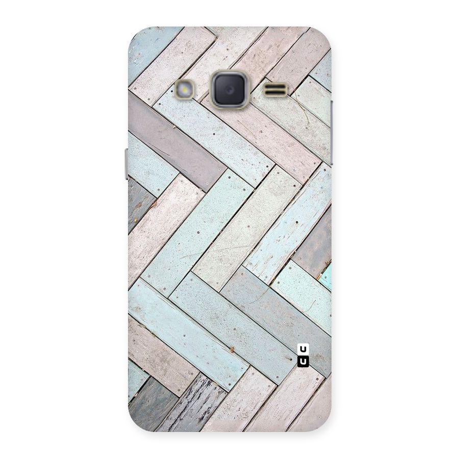 Wooden ZigZag Design Back Case for Galaxy J2