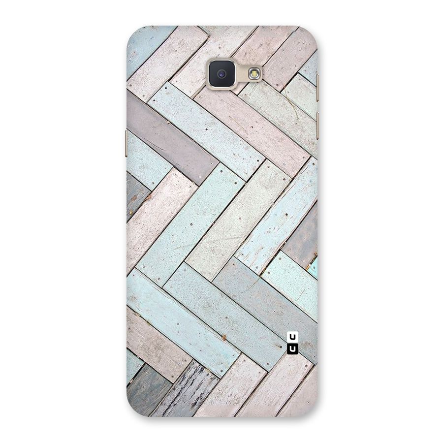 Wooden ZigZag Design Back Case for Galaxy J5 Prime