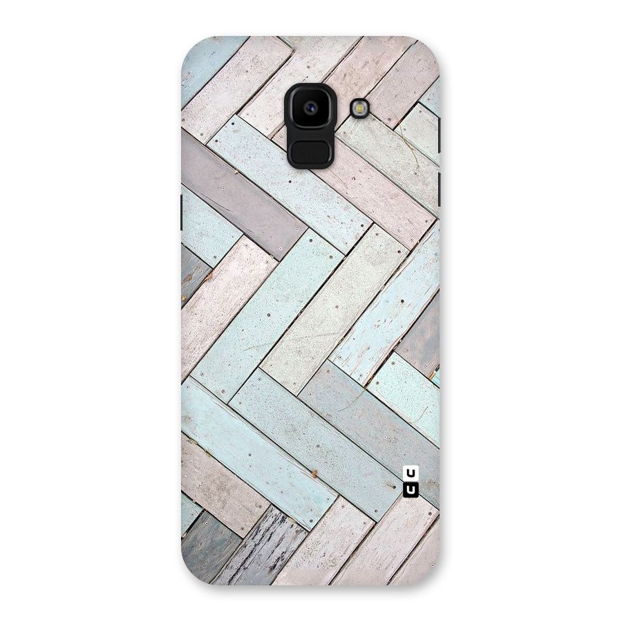 Wooden ZigZag Design Back Case for Galaxy J6