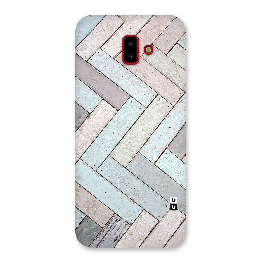 Wooden ZigZag Design Back Case for Galaxy J6 Plus