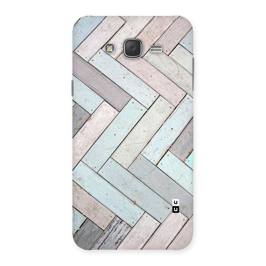 Wooden ZigZag Design Back Case for Galaxy J7