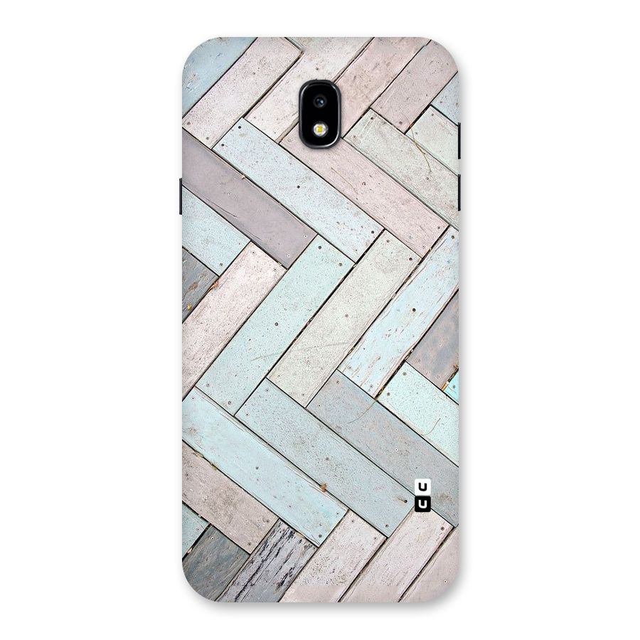 Wooden ZigZag Design Back Case for Galaxy J7 Pro