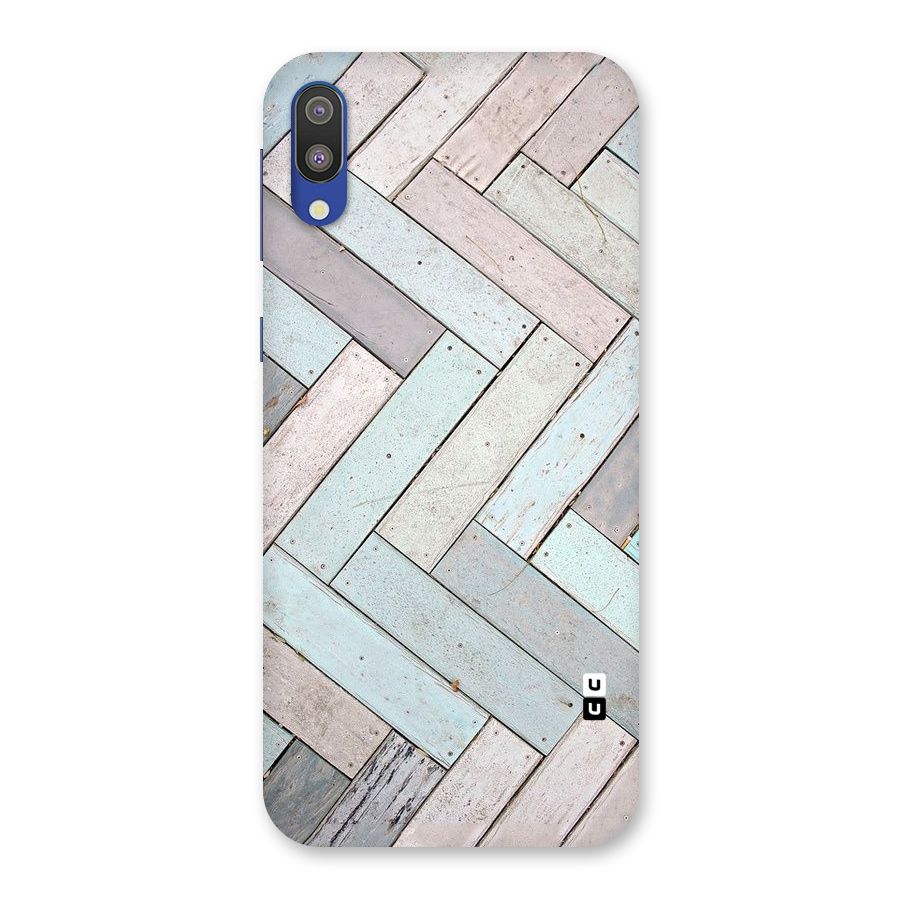 Wooden ZigZag Design Back Case for Galaxy M10