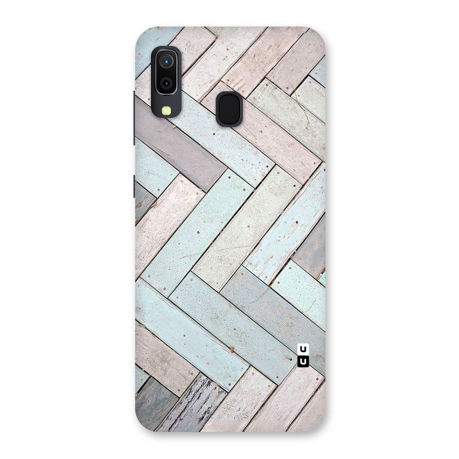 Wooden ZigZag Design Back Case for Galaxy M10s