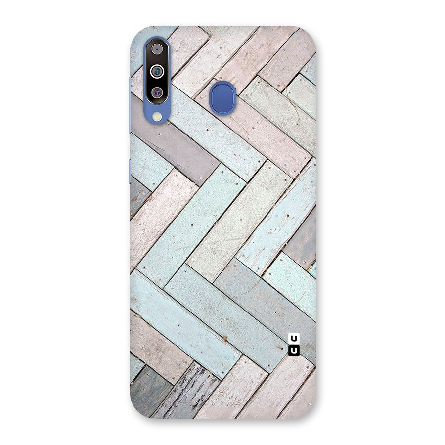 Wooden ZigZag Design Back Case for Galaxy M30