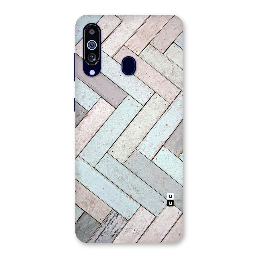 Wooden ZigZag Design Back Case for Galaxy M40