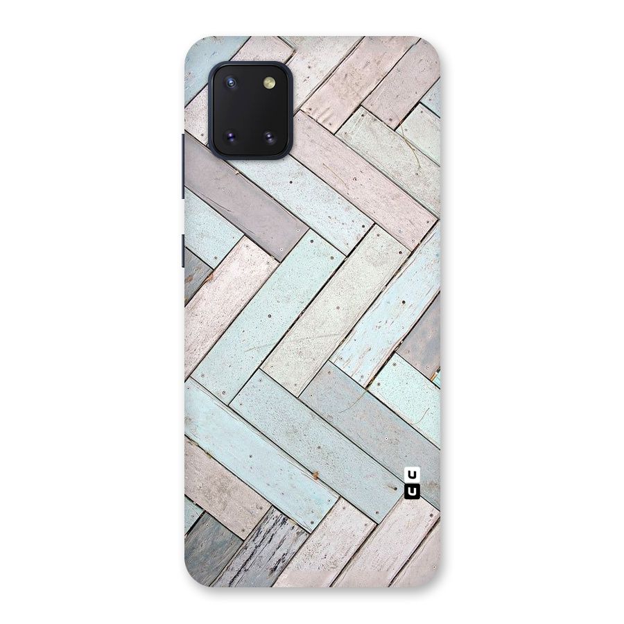 Wooden ZigZag Design Back Case for Galaxy Note 10 Lite
