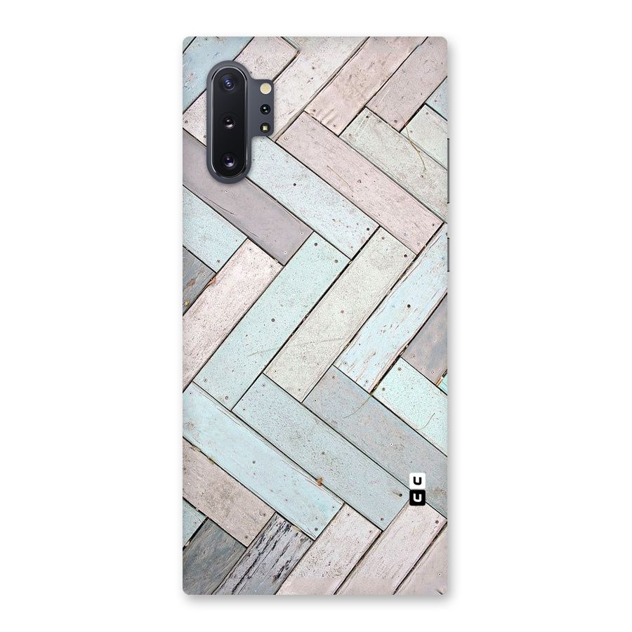 Wooden ZigZag Design Back Case for Galaxy Note 10 Plus