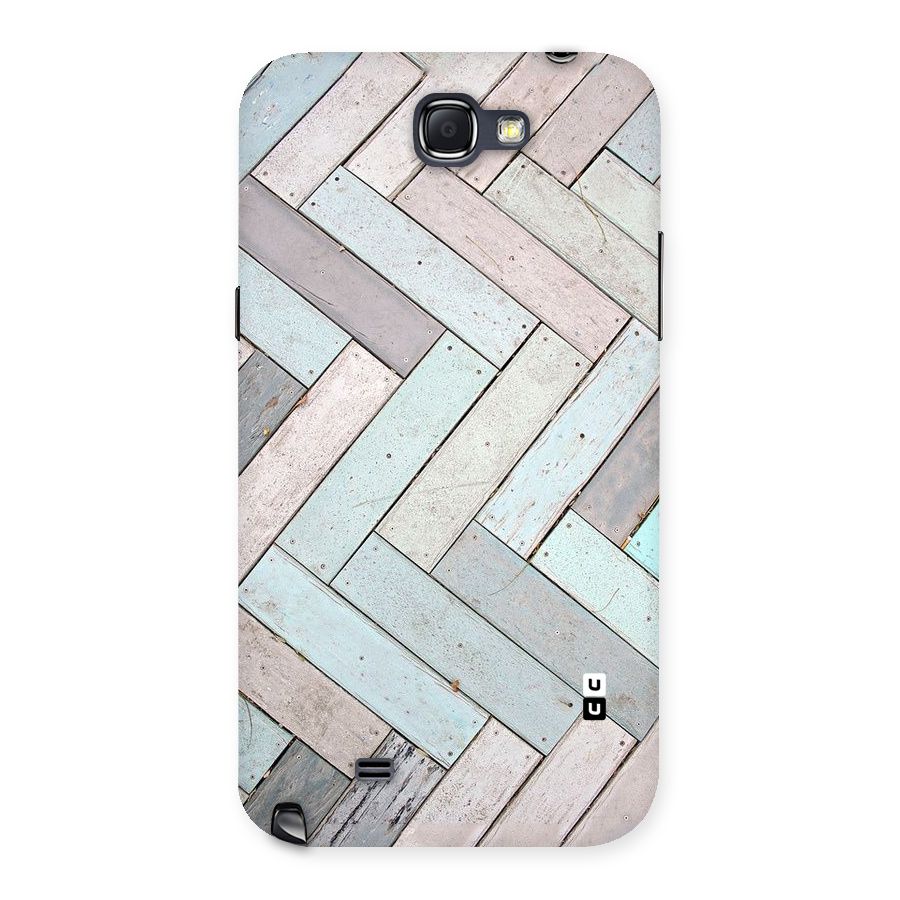 Wooden ZigZag Design Back Case for Galaxy Note 2