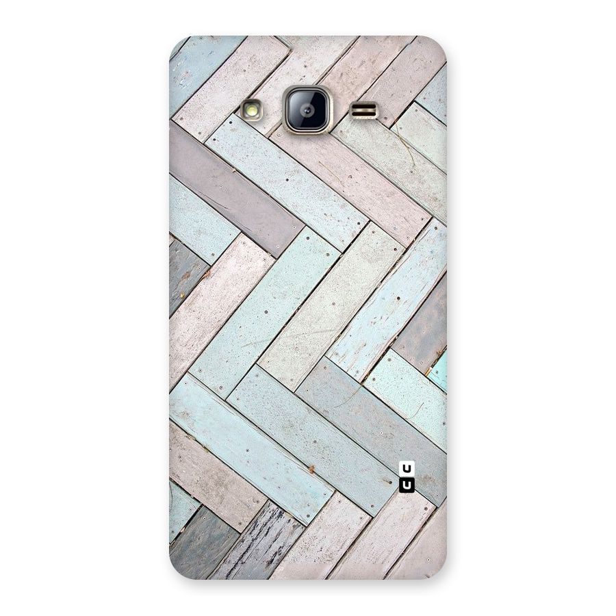 Wooden ZigZag Design Back Case for Galaxy On5
