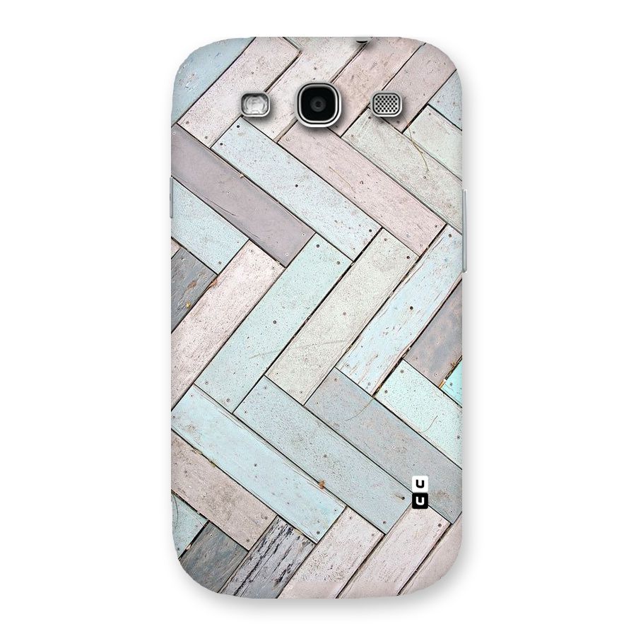 Wooden ZigZag Design Back Case for Galaxy S3