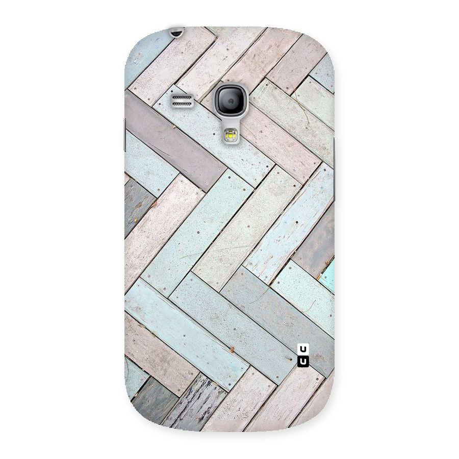 Wooden ZigZag Design Back Case for Galaxy S3 Mini