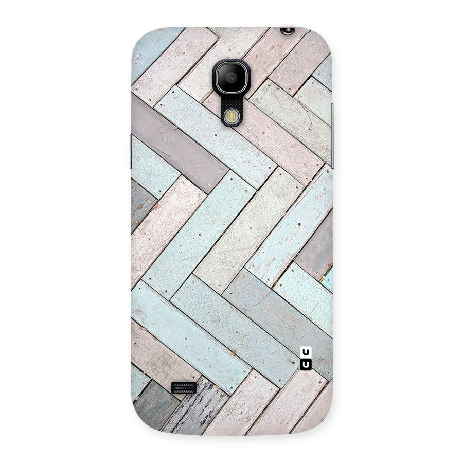 Wooden ZigZag Design Back Case for Galaxy S4 Mini