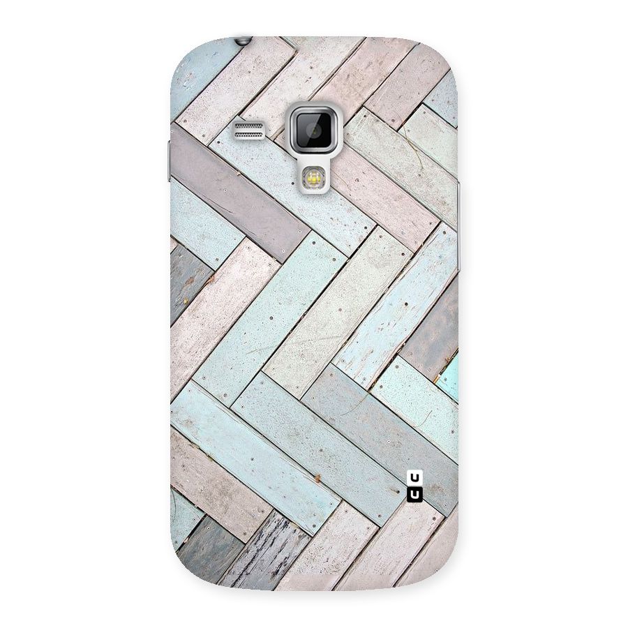 Wooden ZigZag Design Back Case for Galaxy S Duos