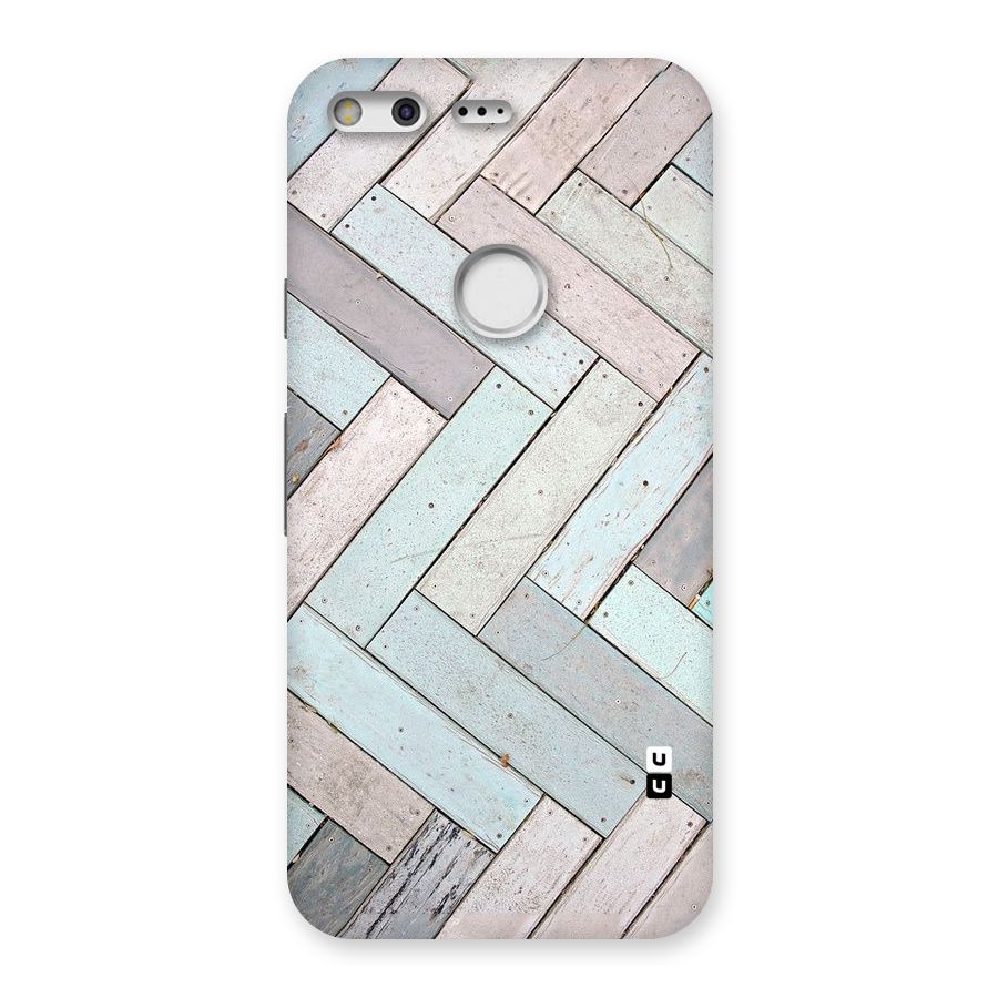 Wooden ZigZag Design Back Case for Google Pixel