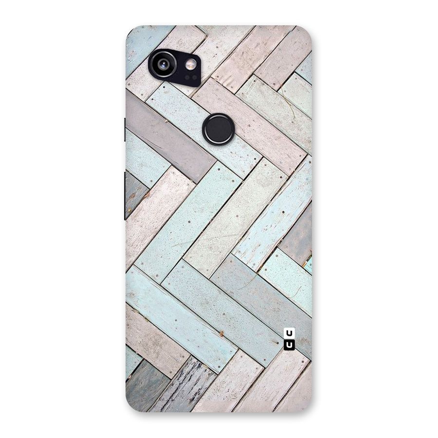 Wooden ZigZag Design Back Case for Google Pixel 2 XL