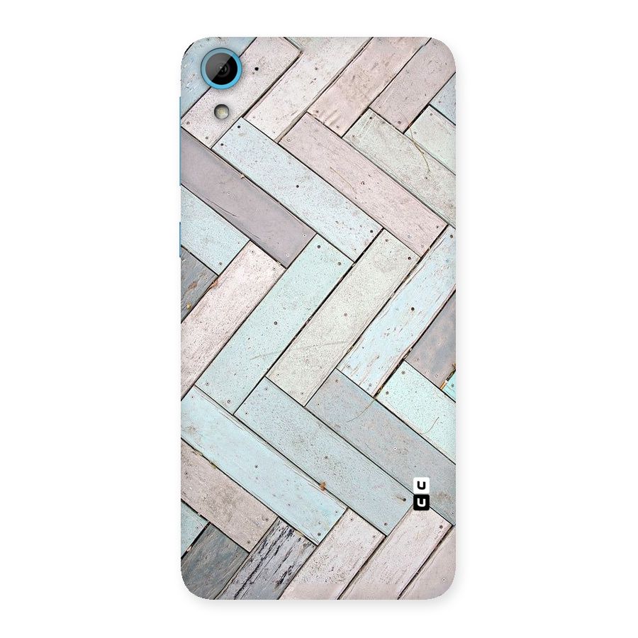 Wooden ZigZag Design Back Case for HTC Desire 826