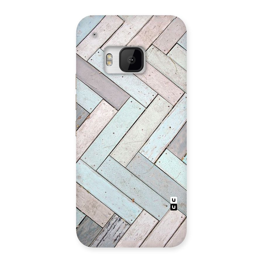 Wooden ZigZag Design Back Case for HTC One M9