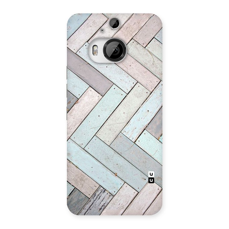 Wooden ZigZag Design Back Case for HTC One M9 Plus