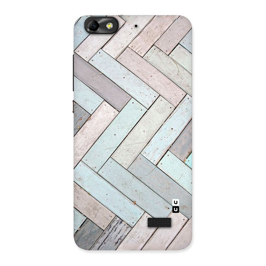Wooden ZigZag Design Back Case for Honor 4C