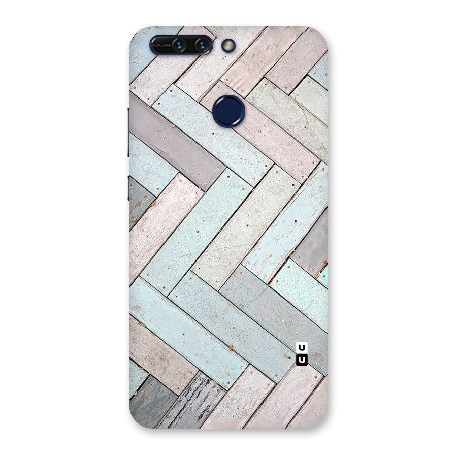 Wooden ZigZag Design Back Case for Honor 8 Pro