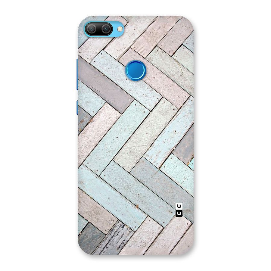 Wooden ZigZag Design Back Case for Honor 9N