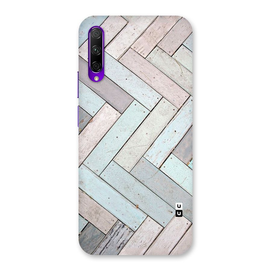 Wooden ZigZag Design Back Case for Honor 9X Pro