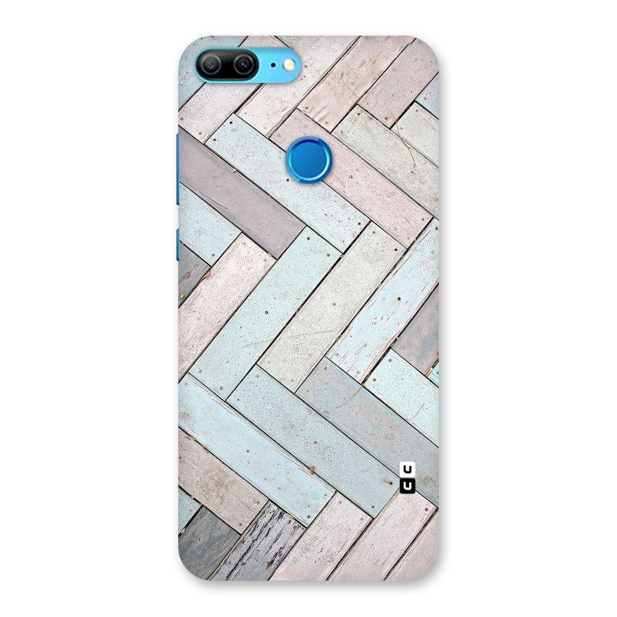 Wooden ZigZag Design Back Case for Honor 9 Lite