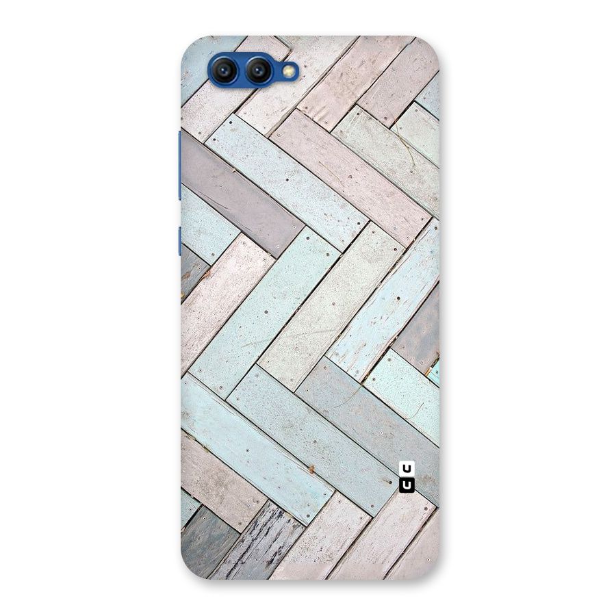 Wooden ZigZag Design Back Case for Honor View 10