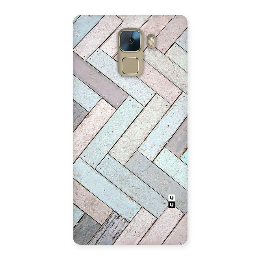 Wooden ZigZag Design Back Case for Huawei Honor 7