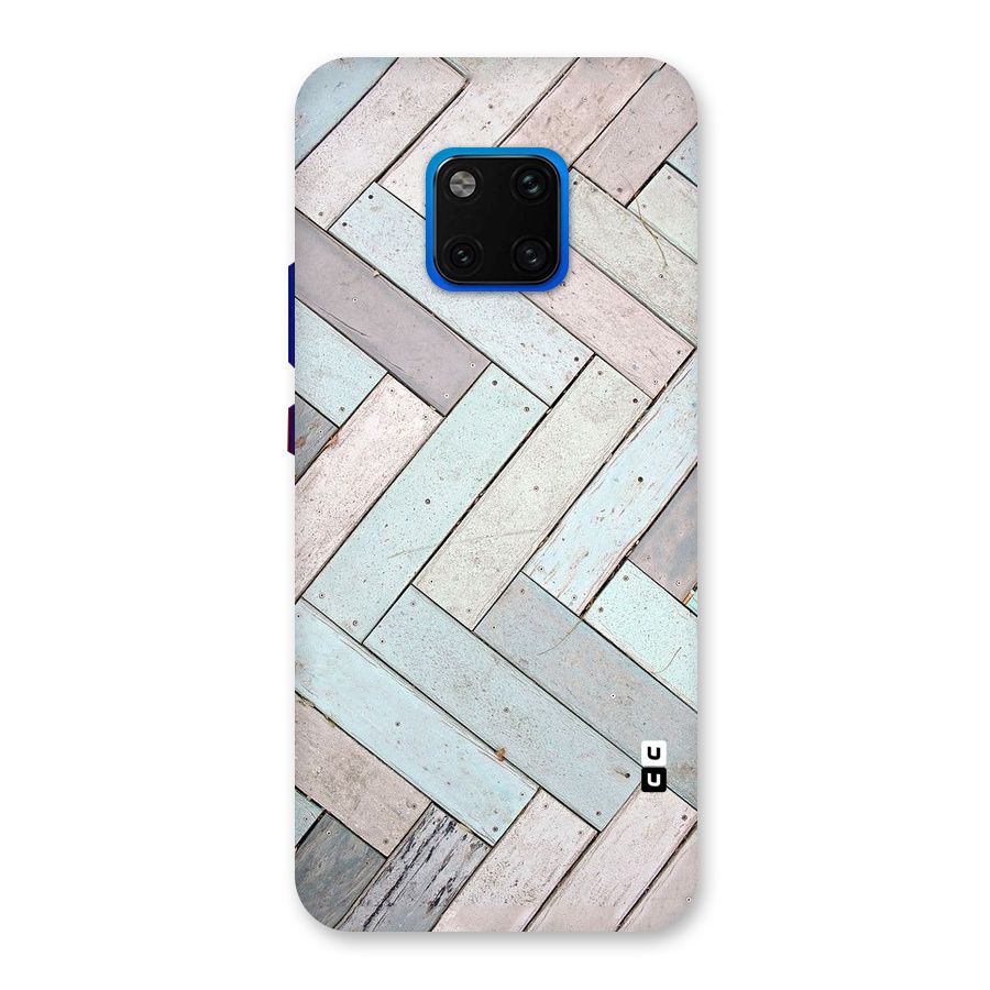 Wooden ZigZag Design Back Case for Huawei Mate 20 Pro