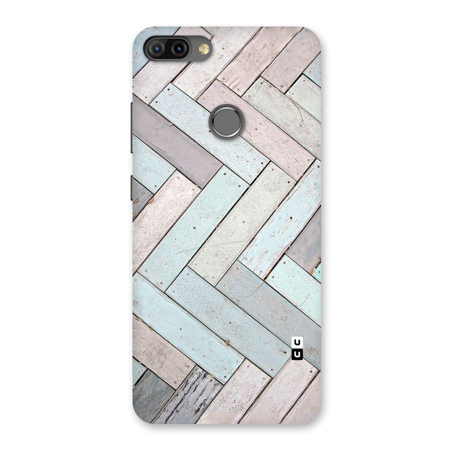 Wooden ZigZag Design Back Case for Infinix Hot 6 Pro