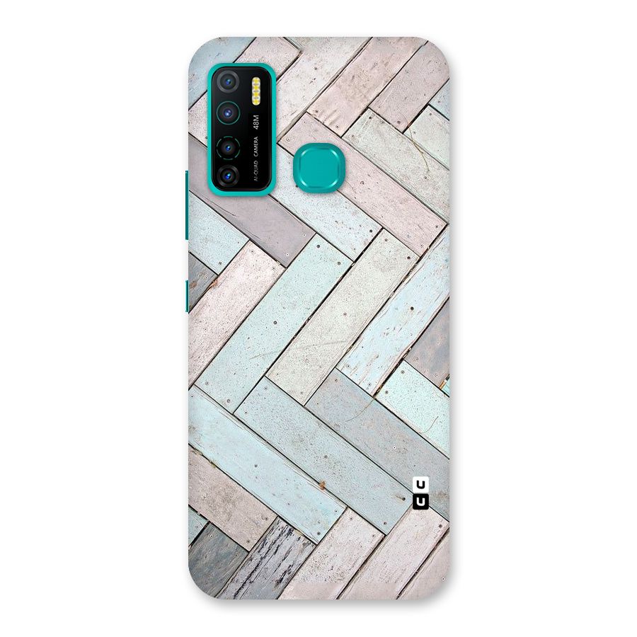 Wooden ZigZag Design Back Case for Infinix Hot 9 Pro