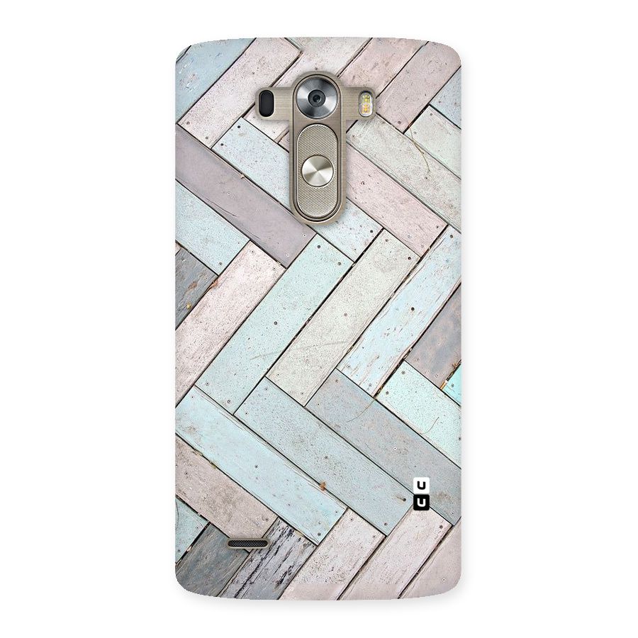 Wooden ZigZag Design Back Case for LG G3