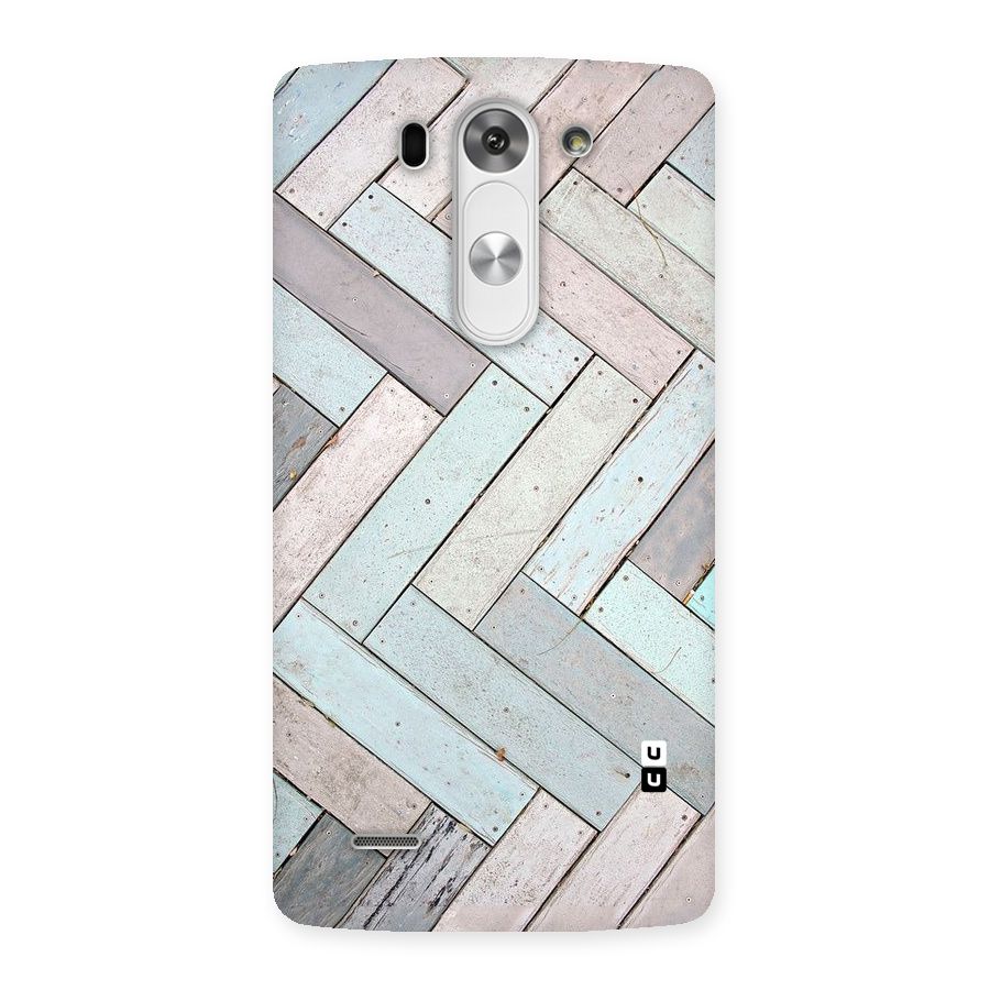 Wooden ZigZag Design Back Case for LG G3 Mini